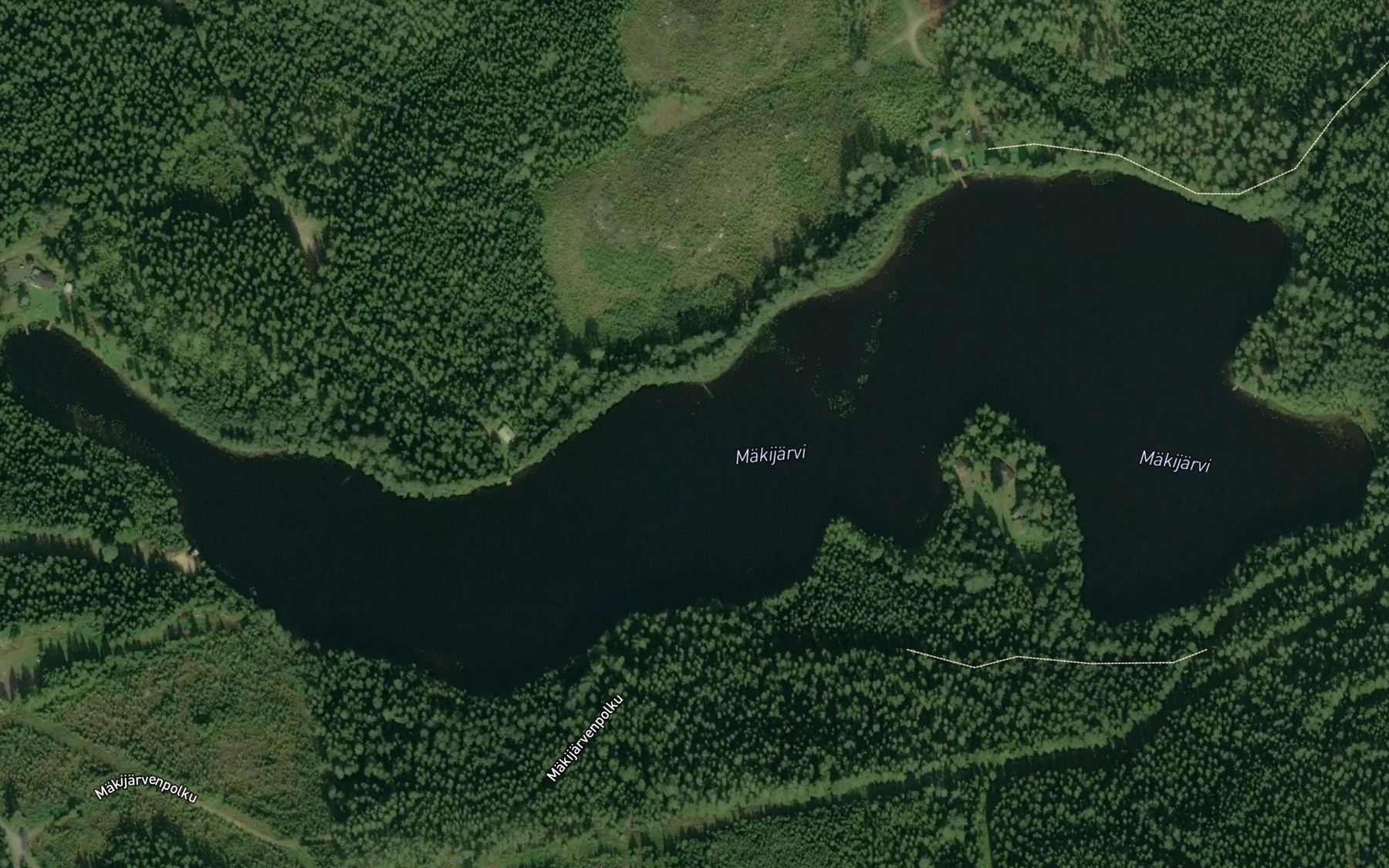 Satellite map of the Makijarvi