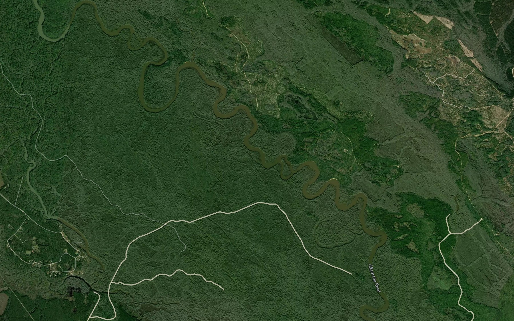 Satellite map of the Steamboat Eddy