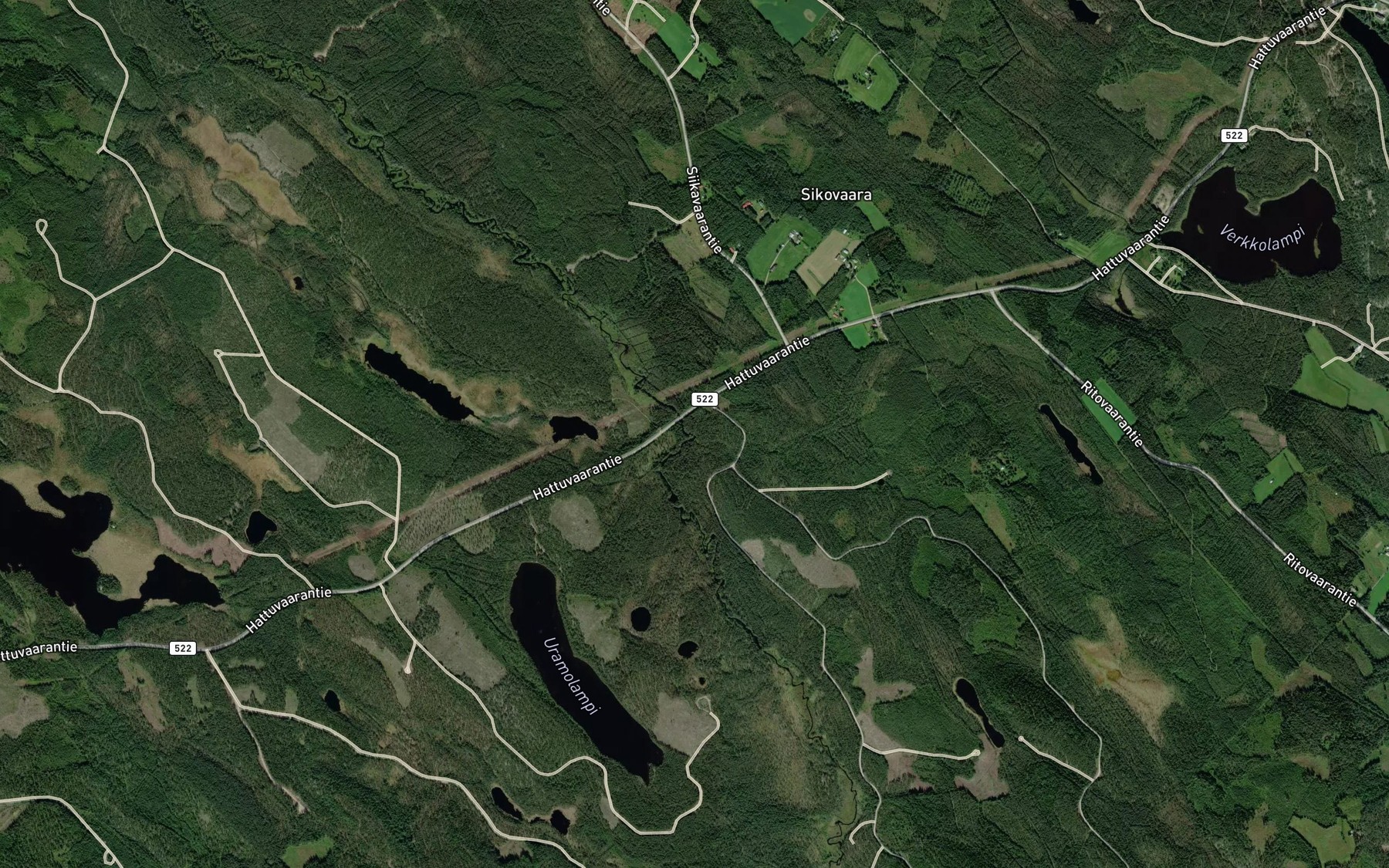 Satellite map of the Sikapuro