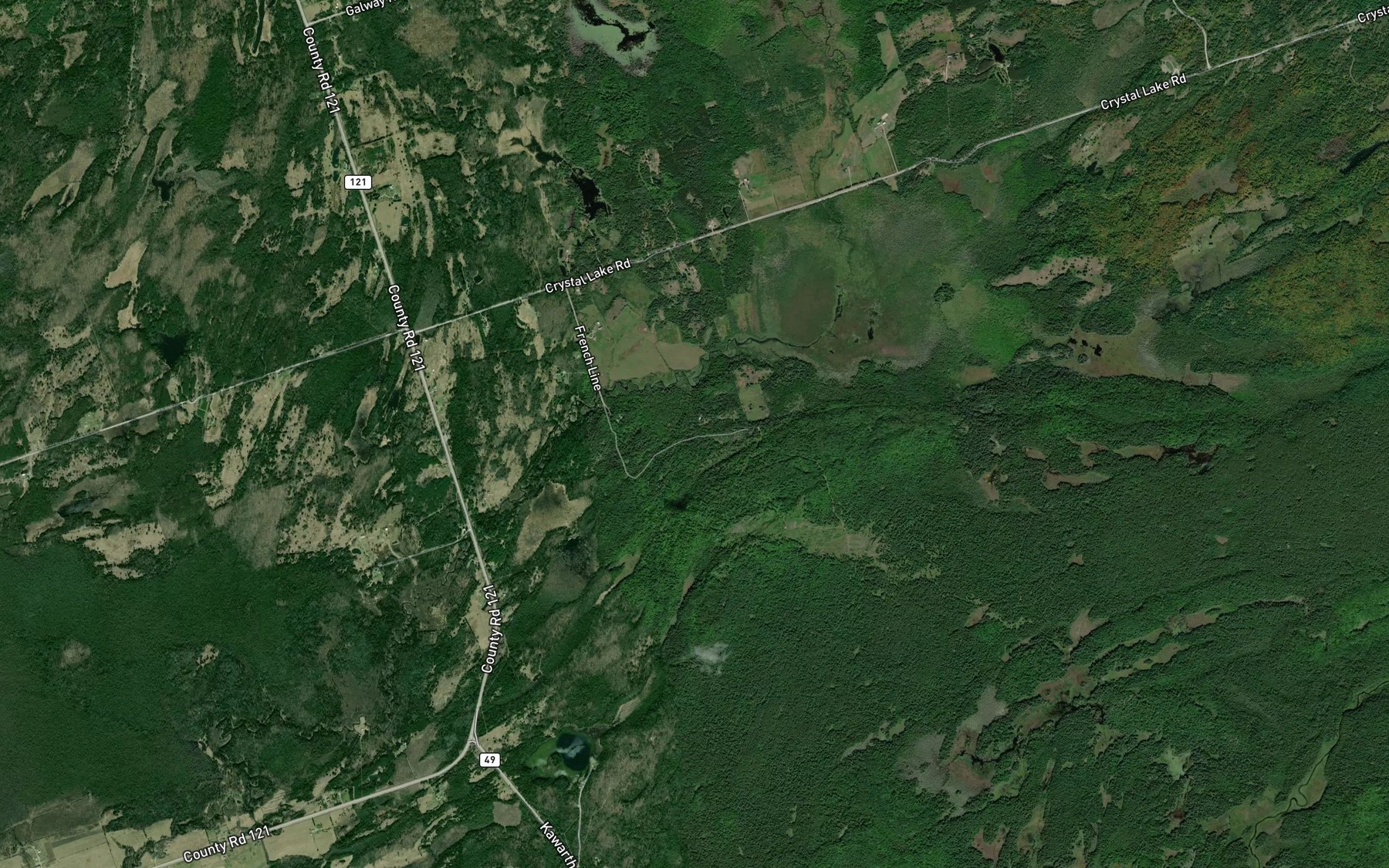 Satellite map of the Venner Creek