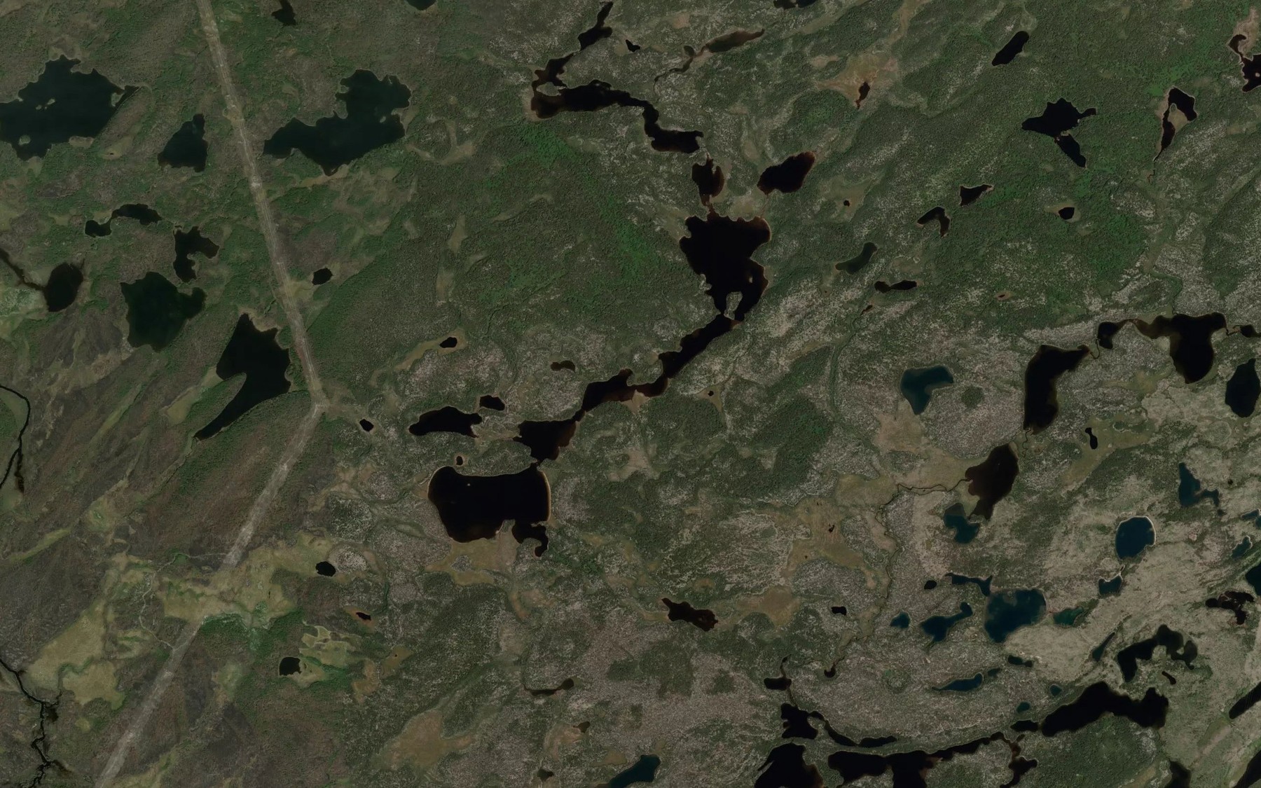 Satellite map of the Lac Chinuseu Kamisichitit