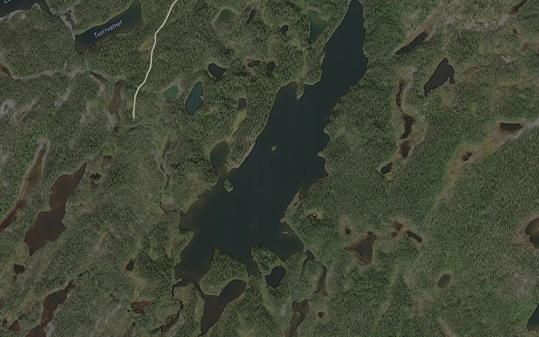 Satellite map of the Lille Follvatnet
