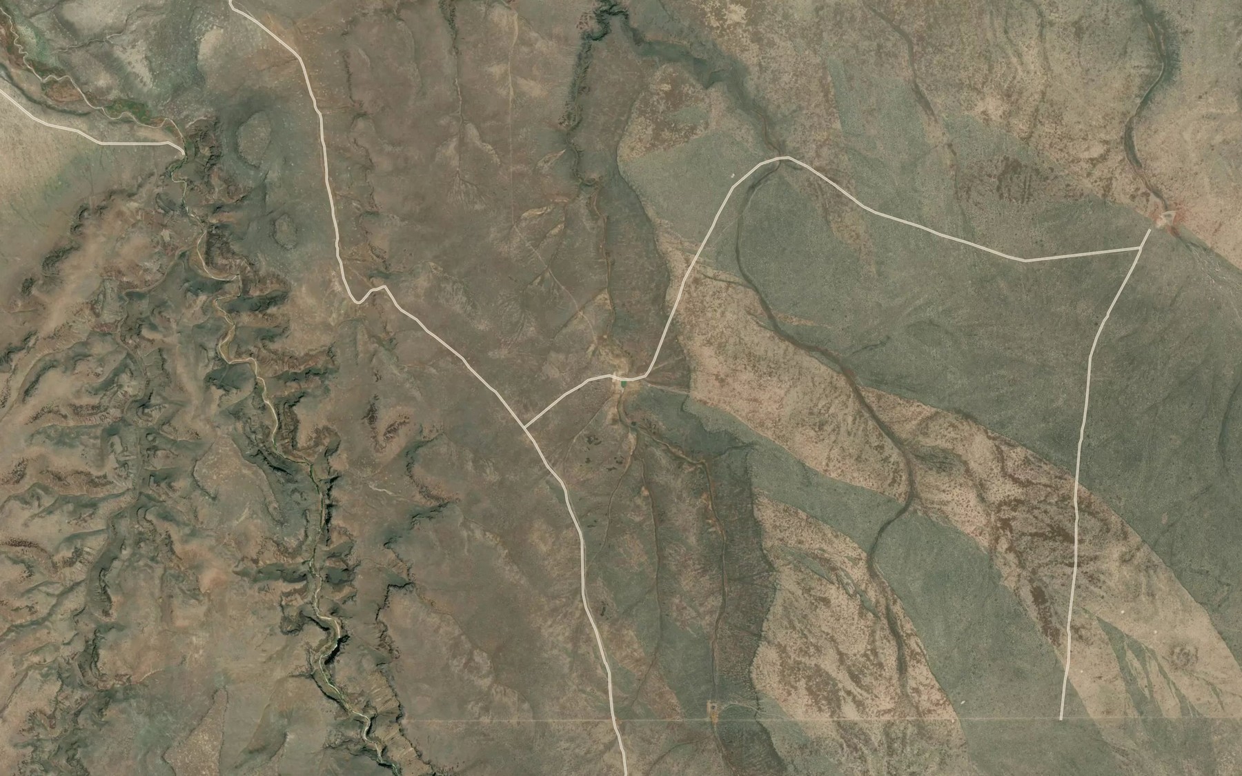 Satellite map of the Lower Chimney Creek Reservoir