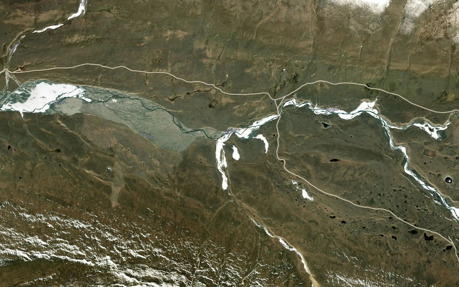 Satellite map of the Kuzgun