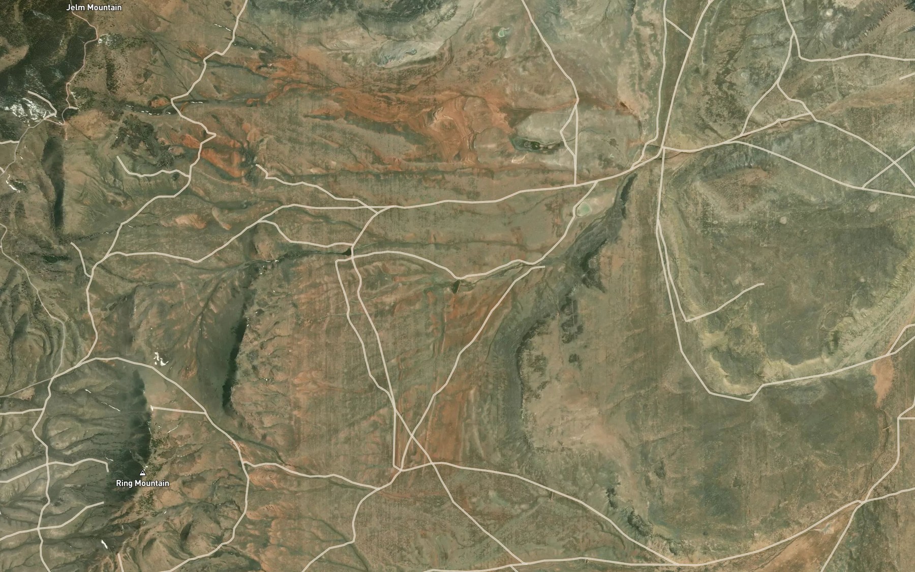 Satellite map of the Ring Lake Number 2