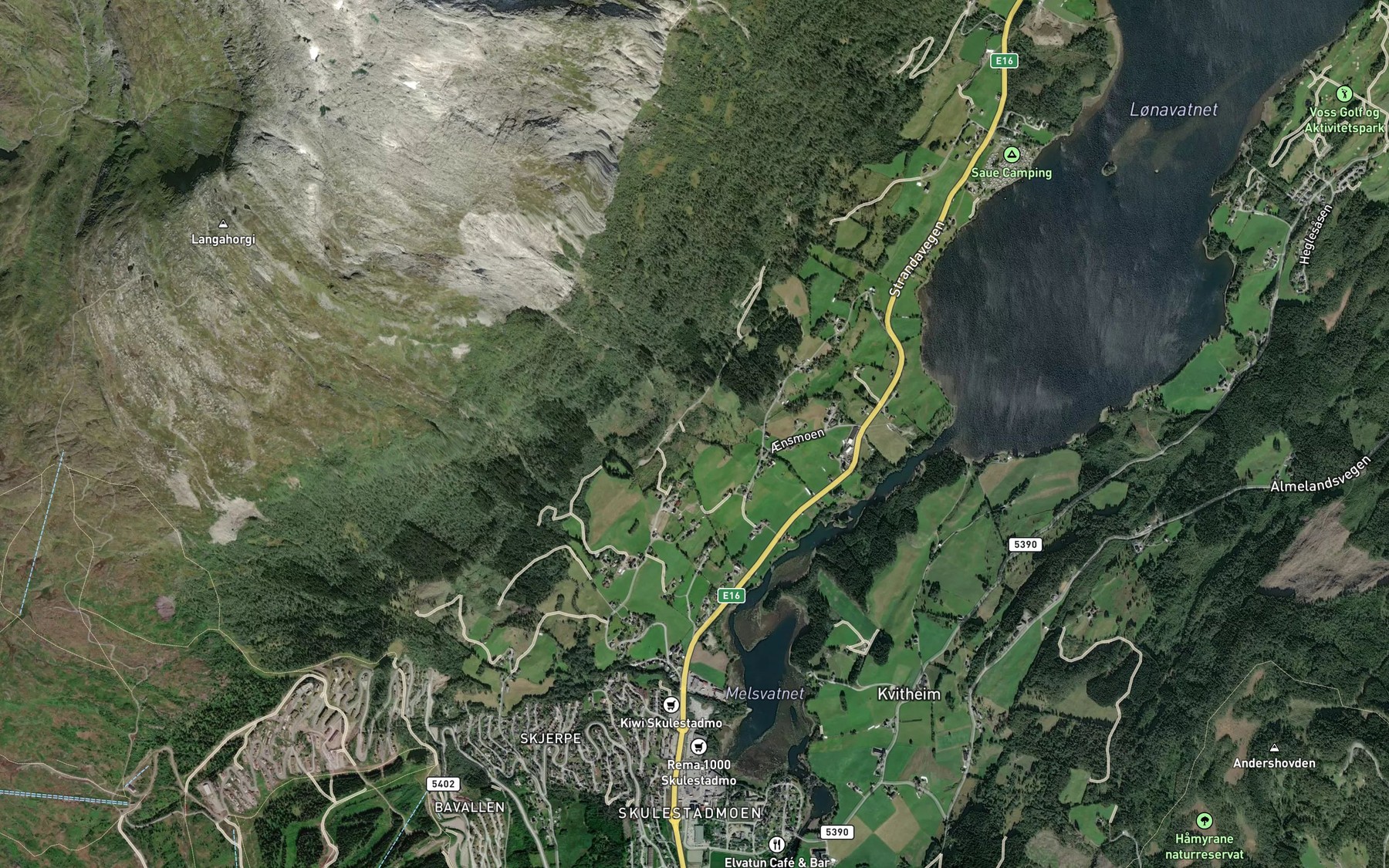Satellite map of the AEnsgrovi