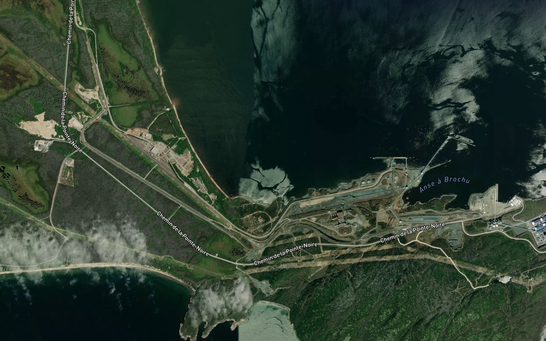 Satellite map of the Anse du Portage Sainte-Marguerite