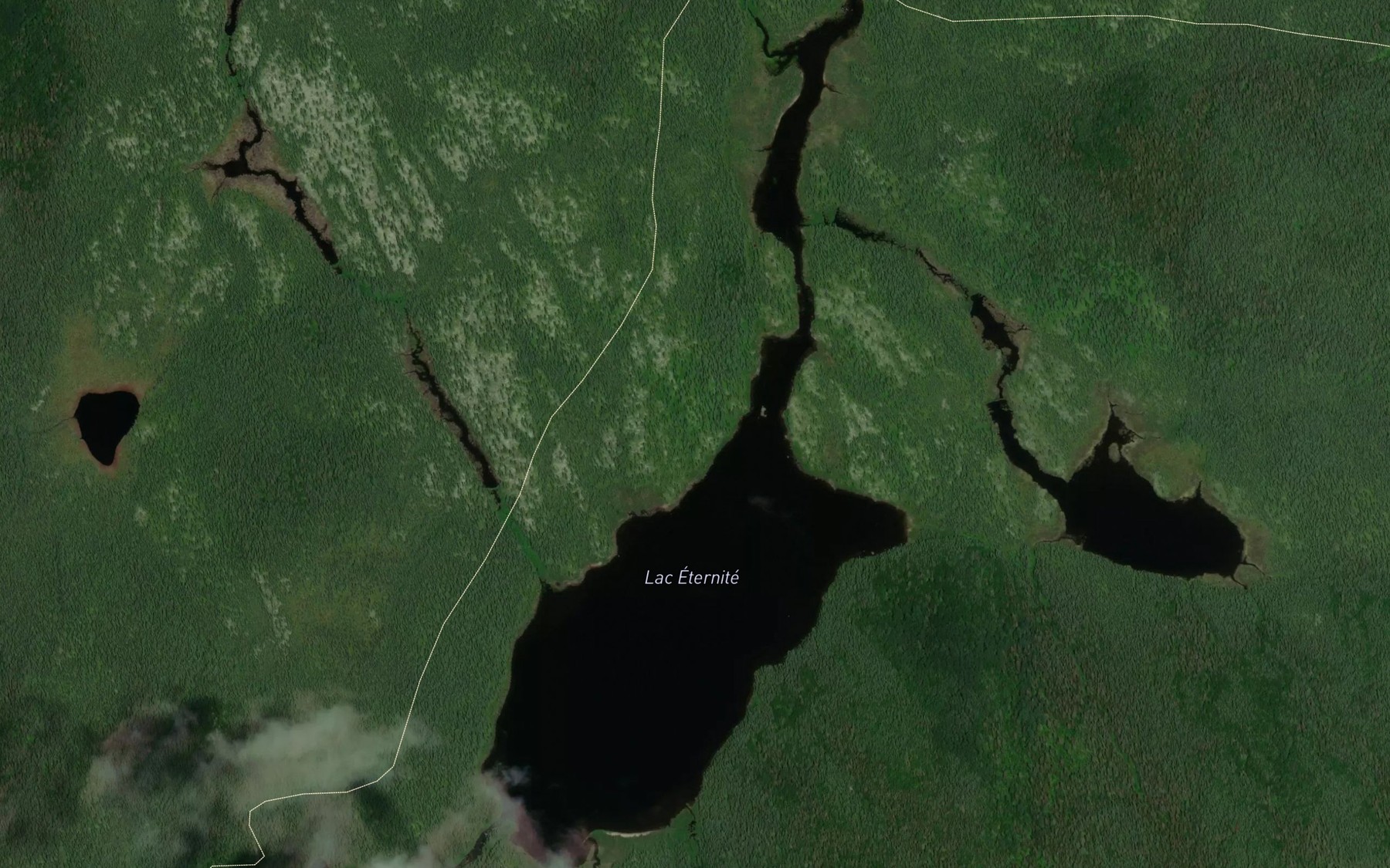 Satellite map of the Lac Eternite