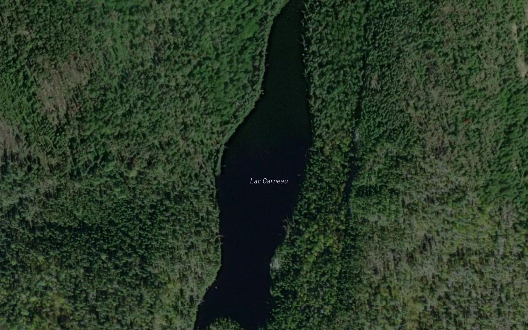 Satellite map of the Lac Garneau