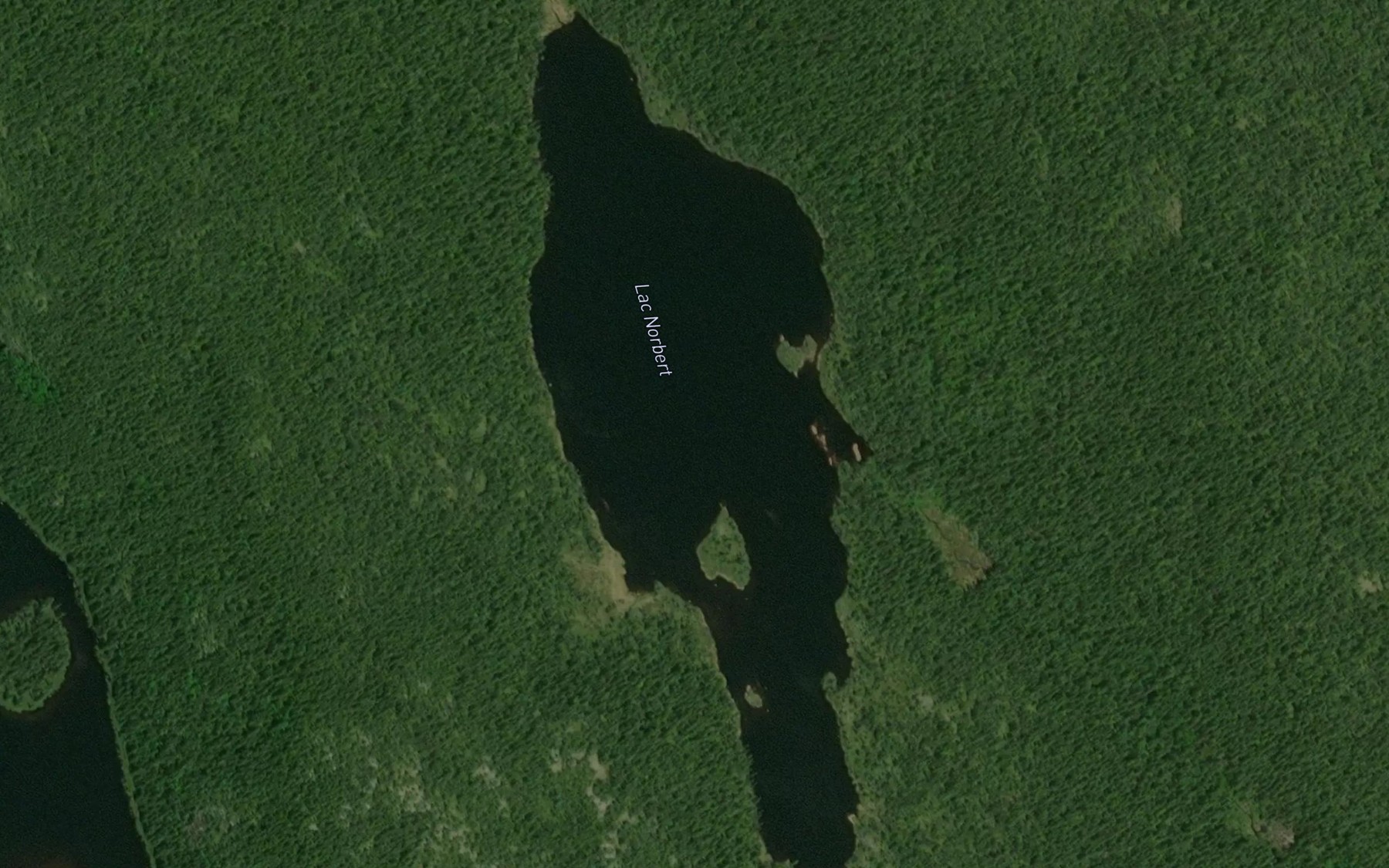 Satellite map of the Lac Norbert