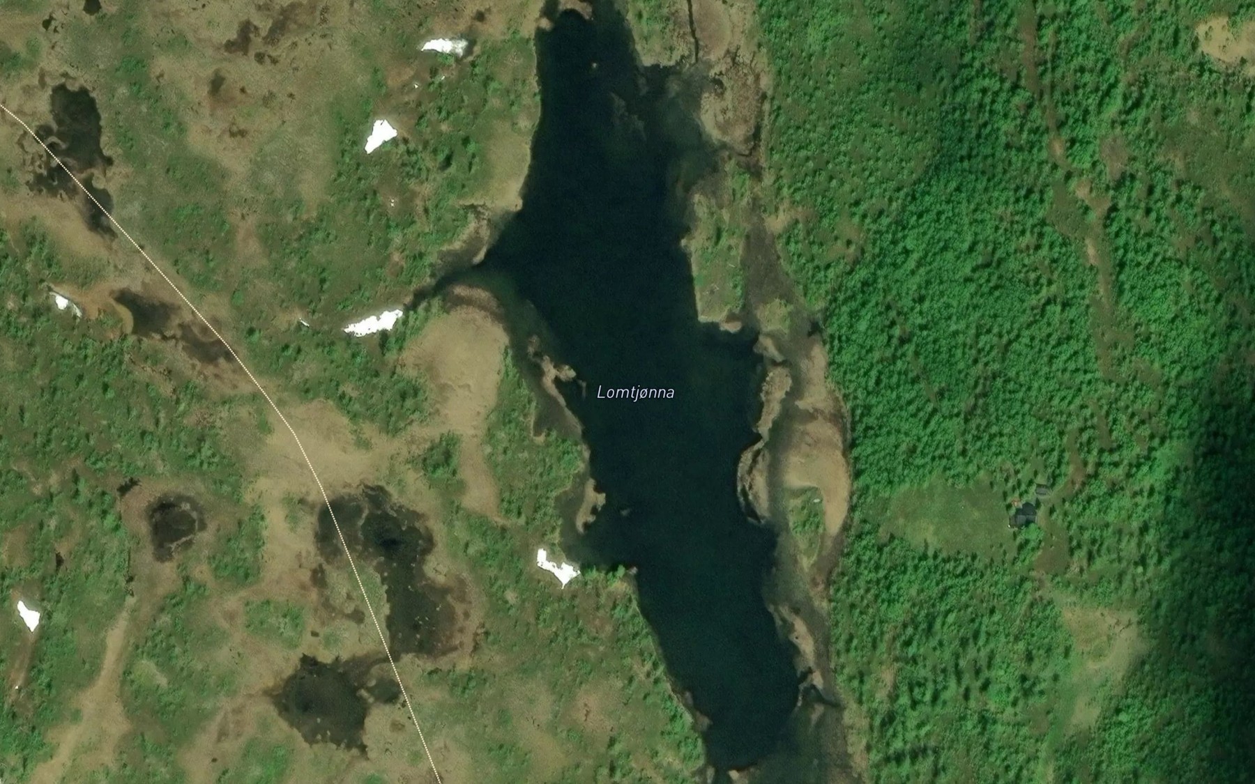 Satellite map of the Lomtjonna