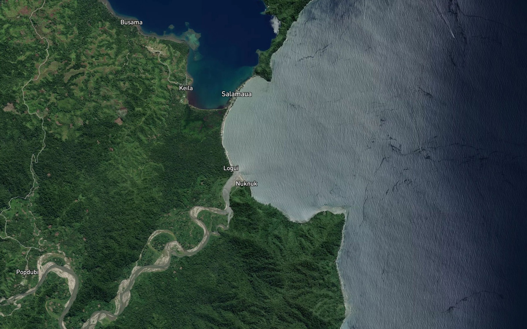 Satellite map of the Bayern Bay