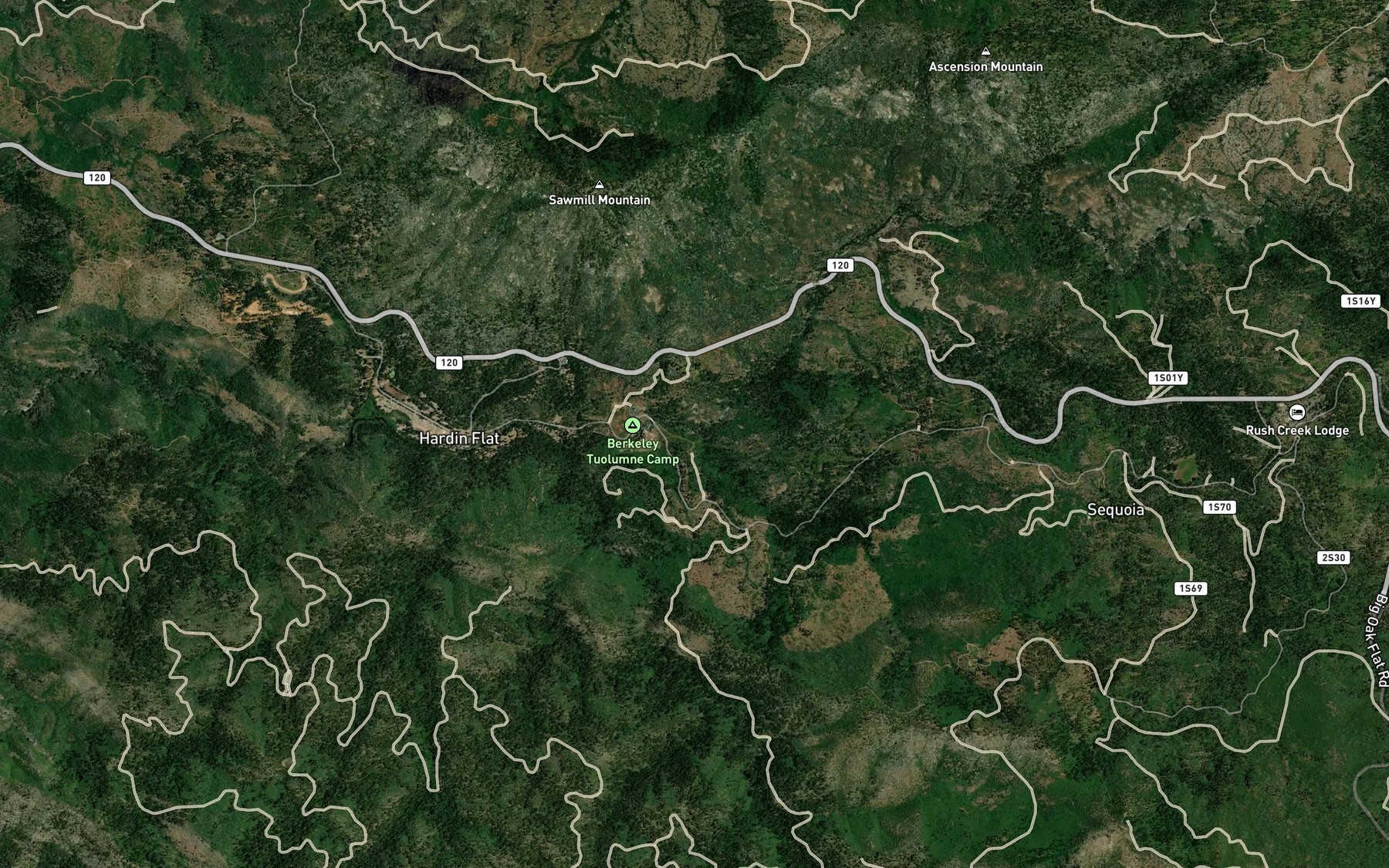 Satellite map of the Soldier Creek