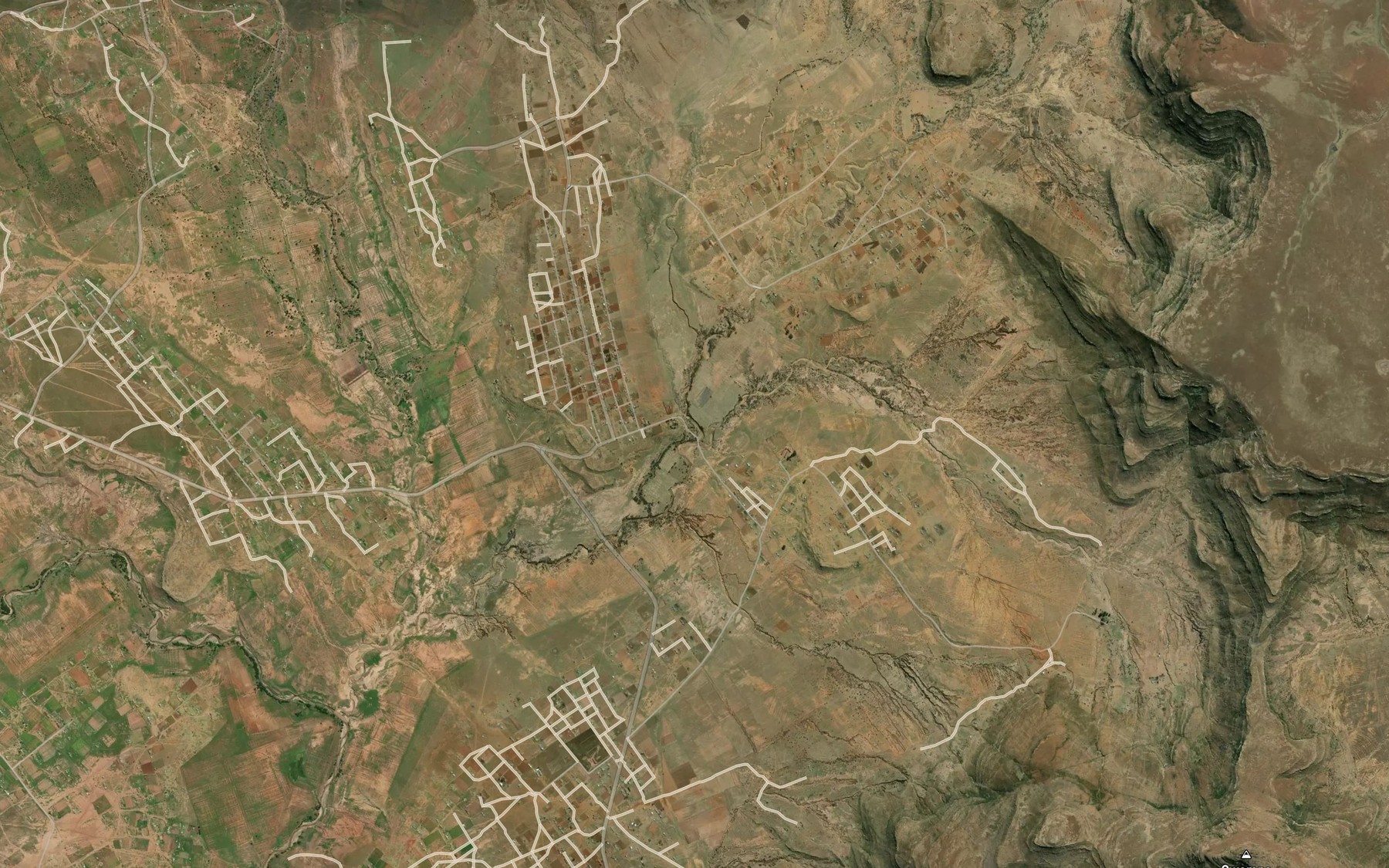 Satellite map of the Tsawulayo