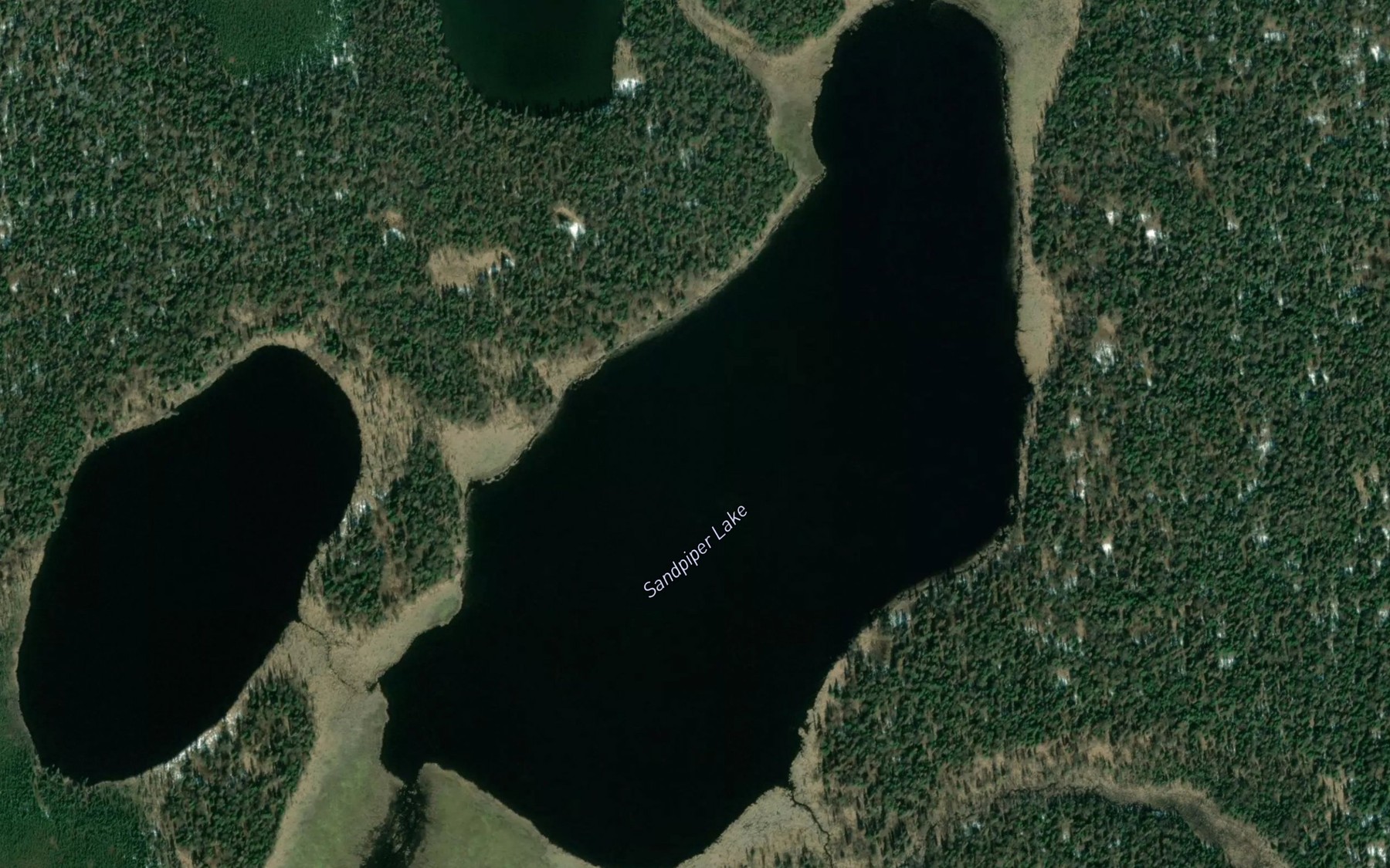 Satellite map of the Sandpiper Lake