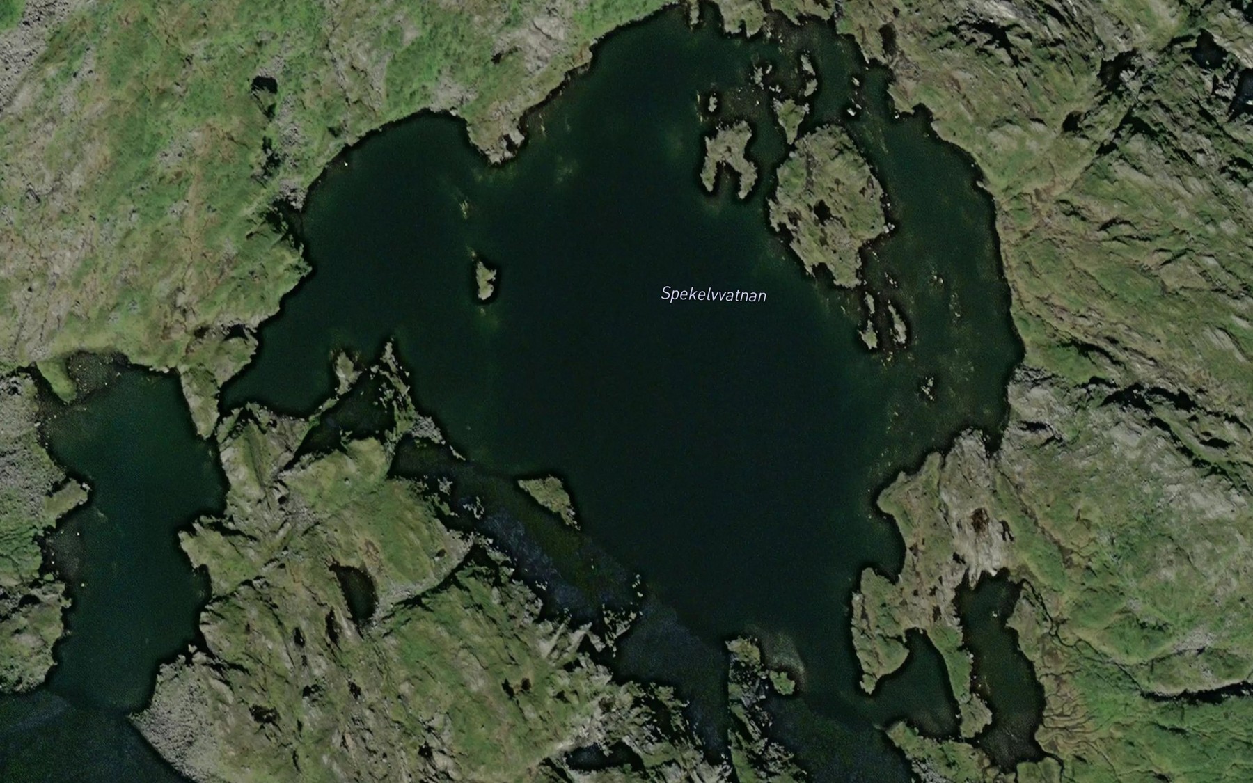 Satellite map of the Spekelvvatnan