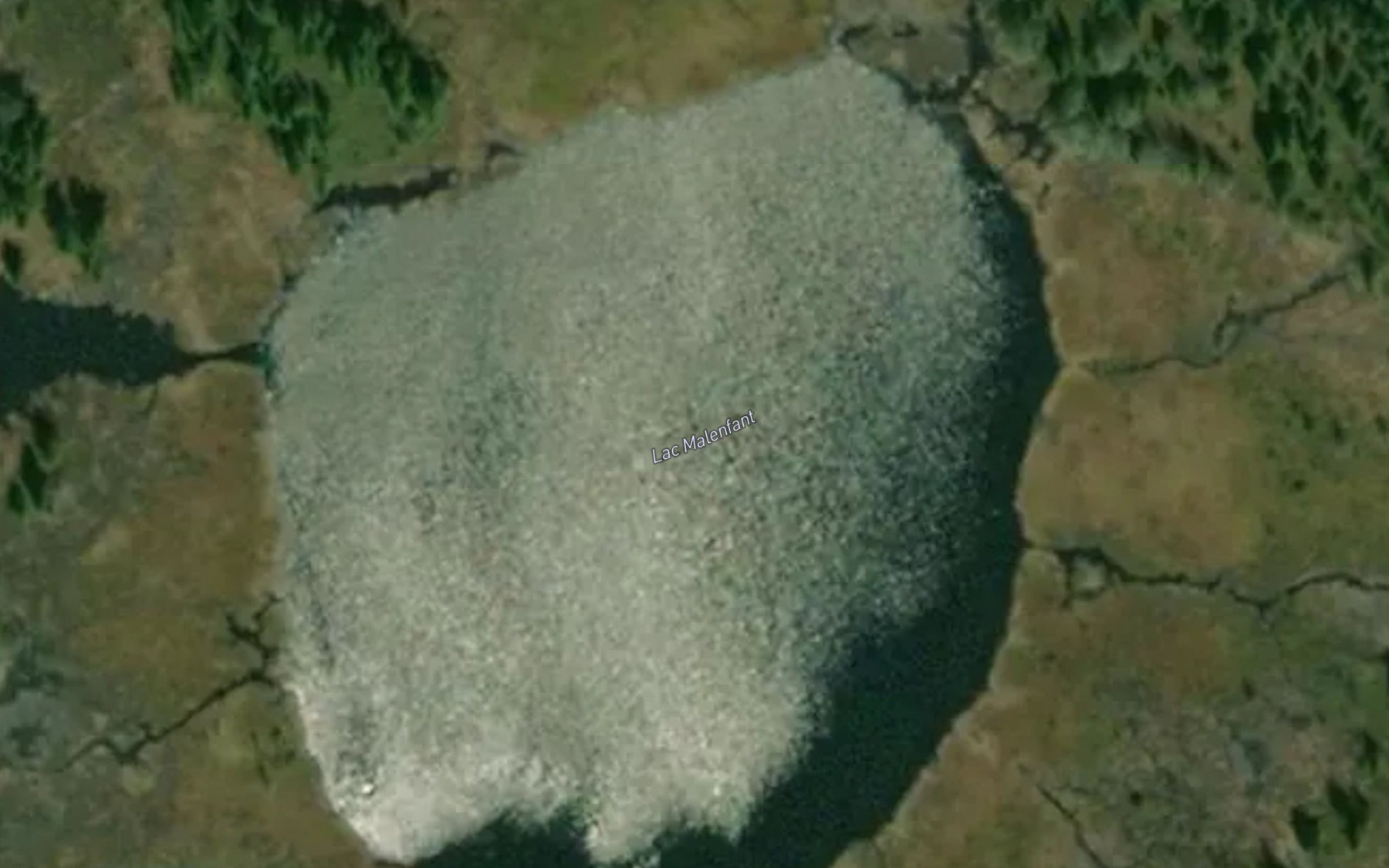 Satellite map of the Lac Malenfant