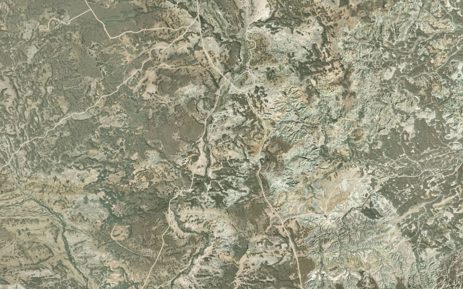 Satellite map of the Pronghorn Reservoir