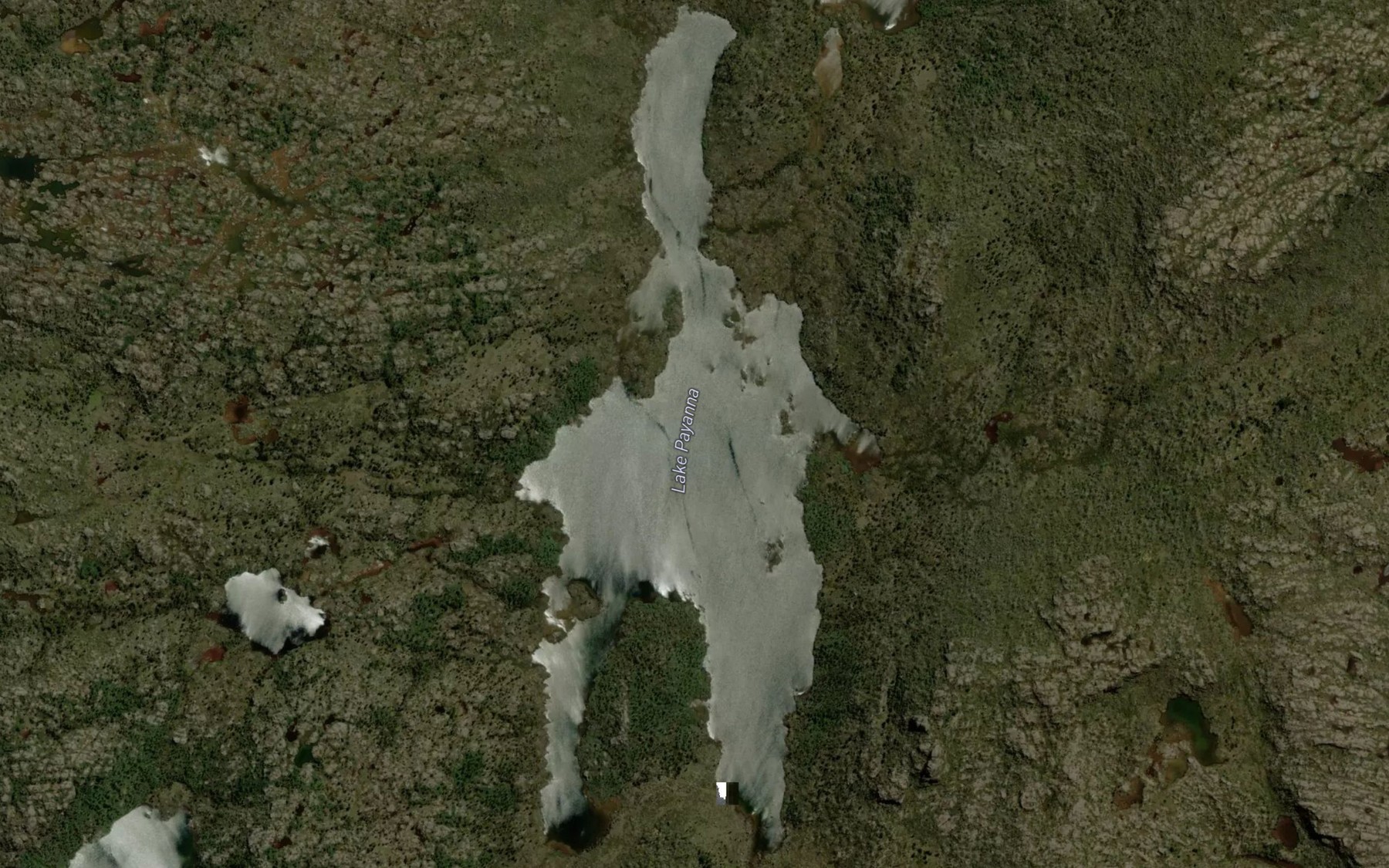 Satellite map of the Lake Payanna