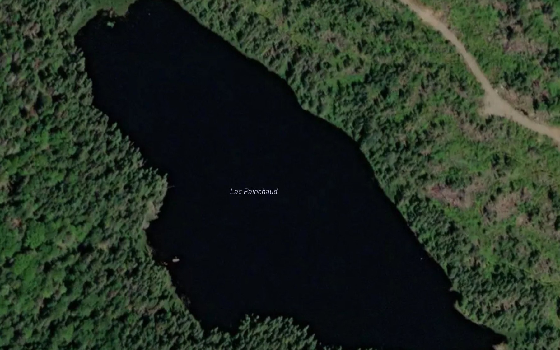 Satellite map of the Lac Painchaud