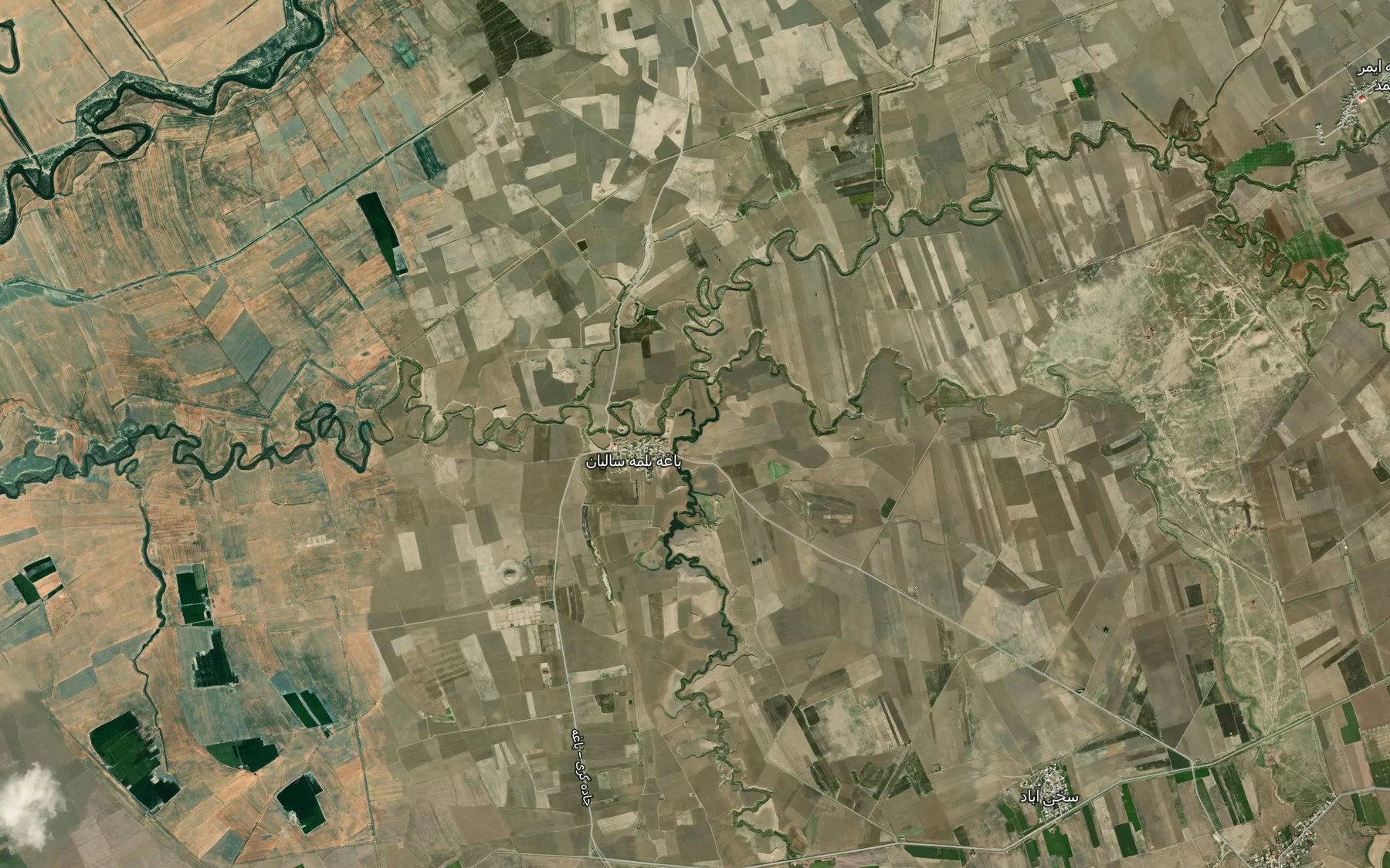 Satellite map of the Rudkhaneh-ye Qush Kapari