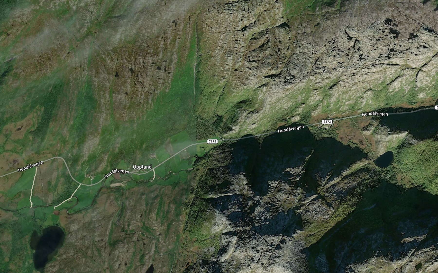Satellite map of the Rappbekken