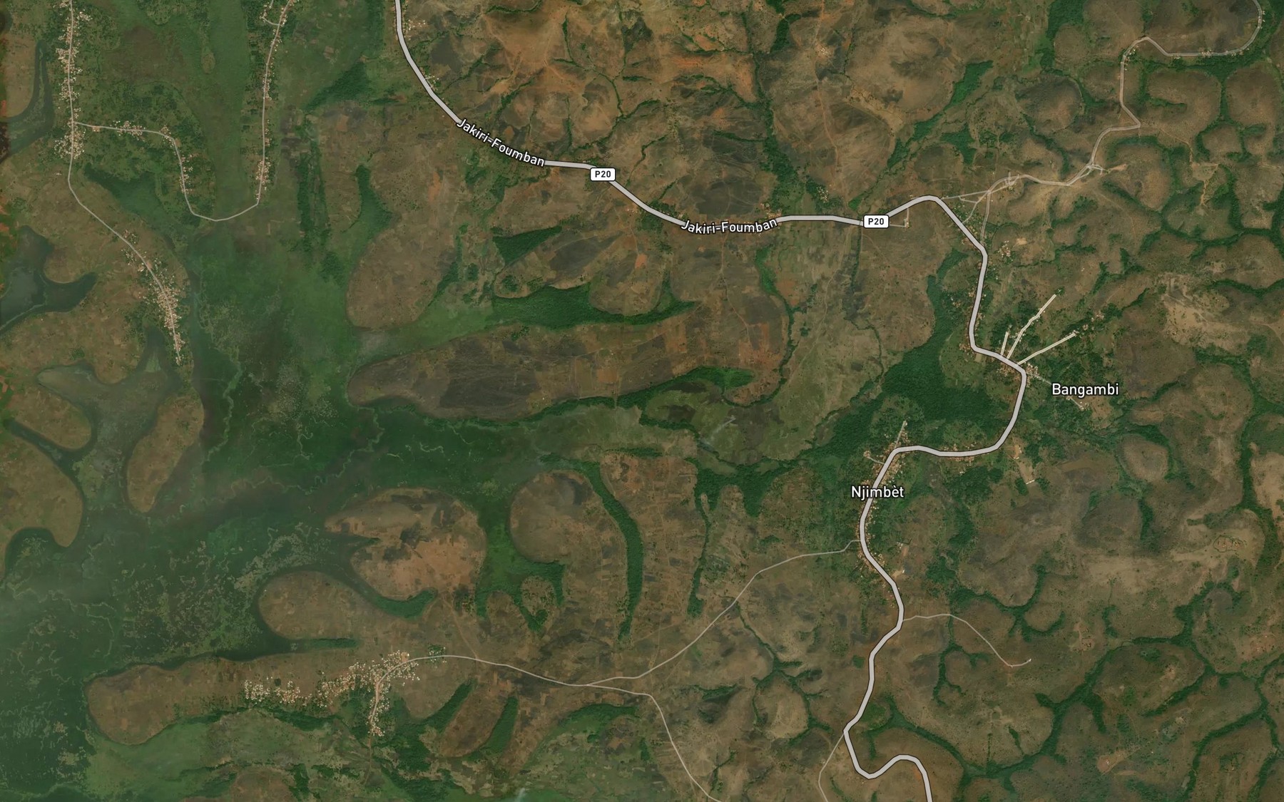 Satellite map of the Suno Fam