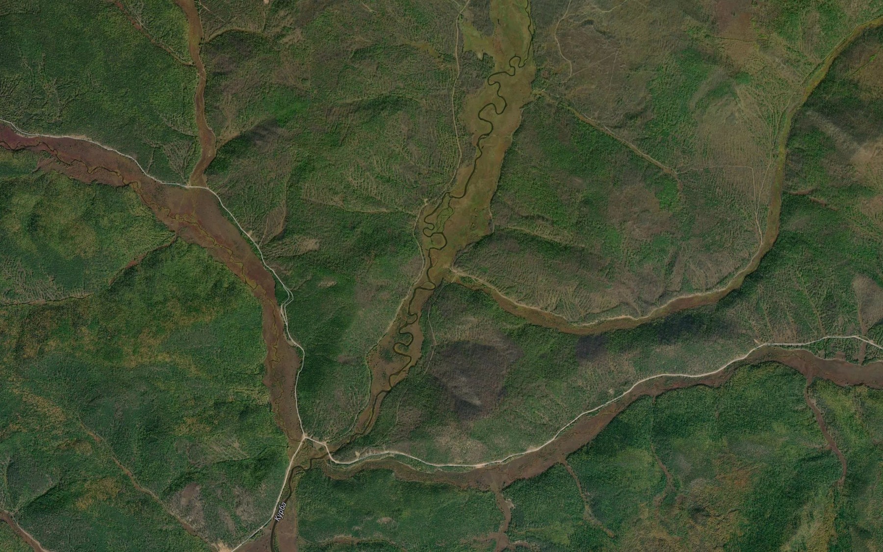 Satellite map of the Kurbinskiy