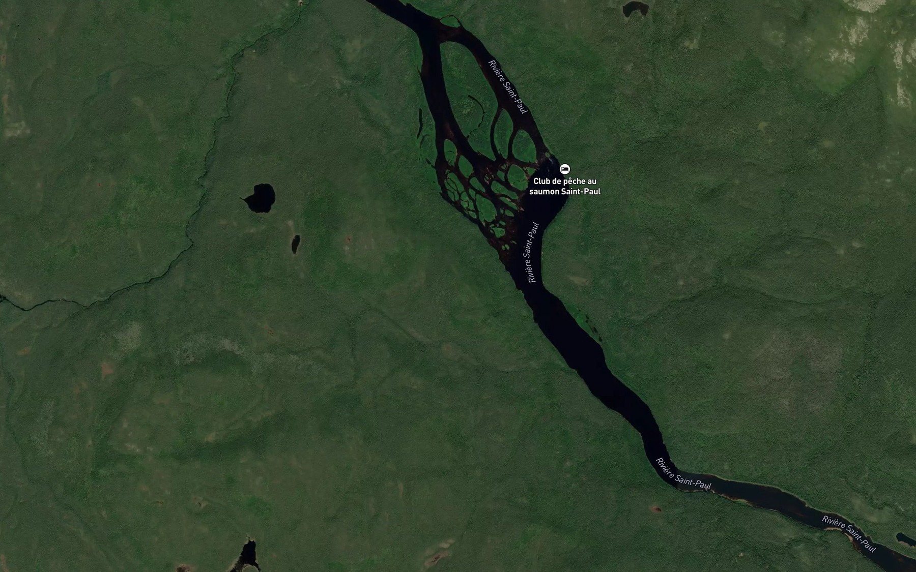 Satellite map of the Fosse Claudette