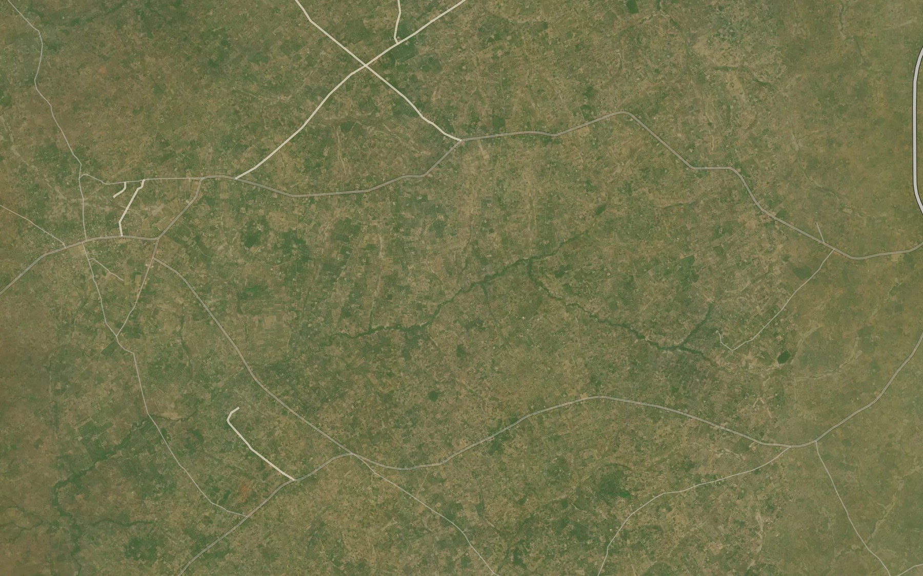 Satellite map of the River Yorshu