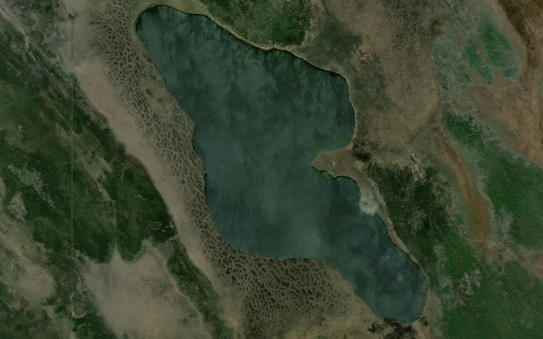 Satellite map of the Anderson Lake
