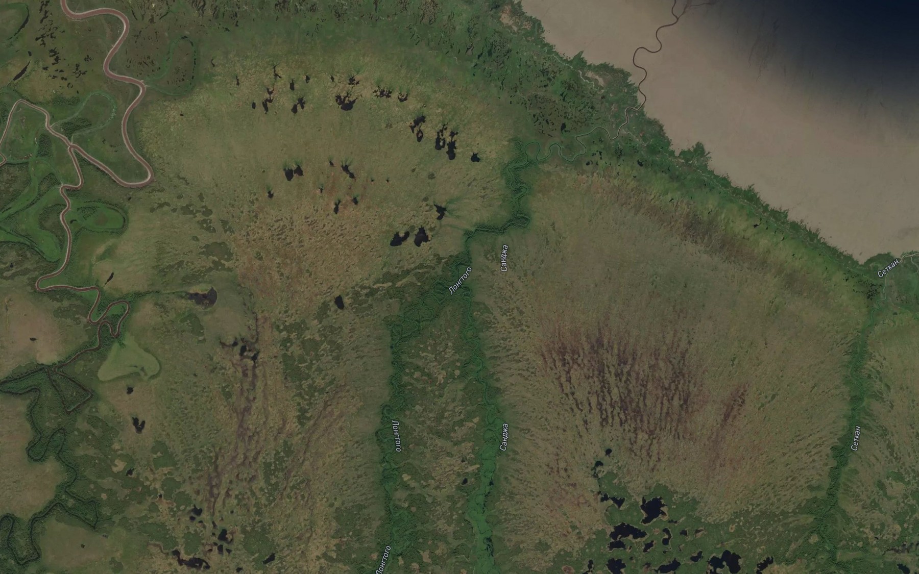 Satellite map of the Longdoko
