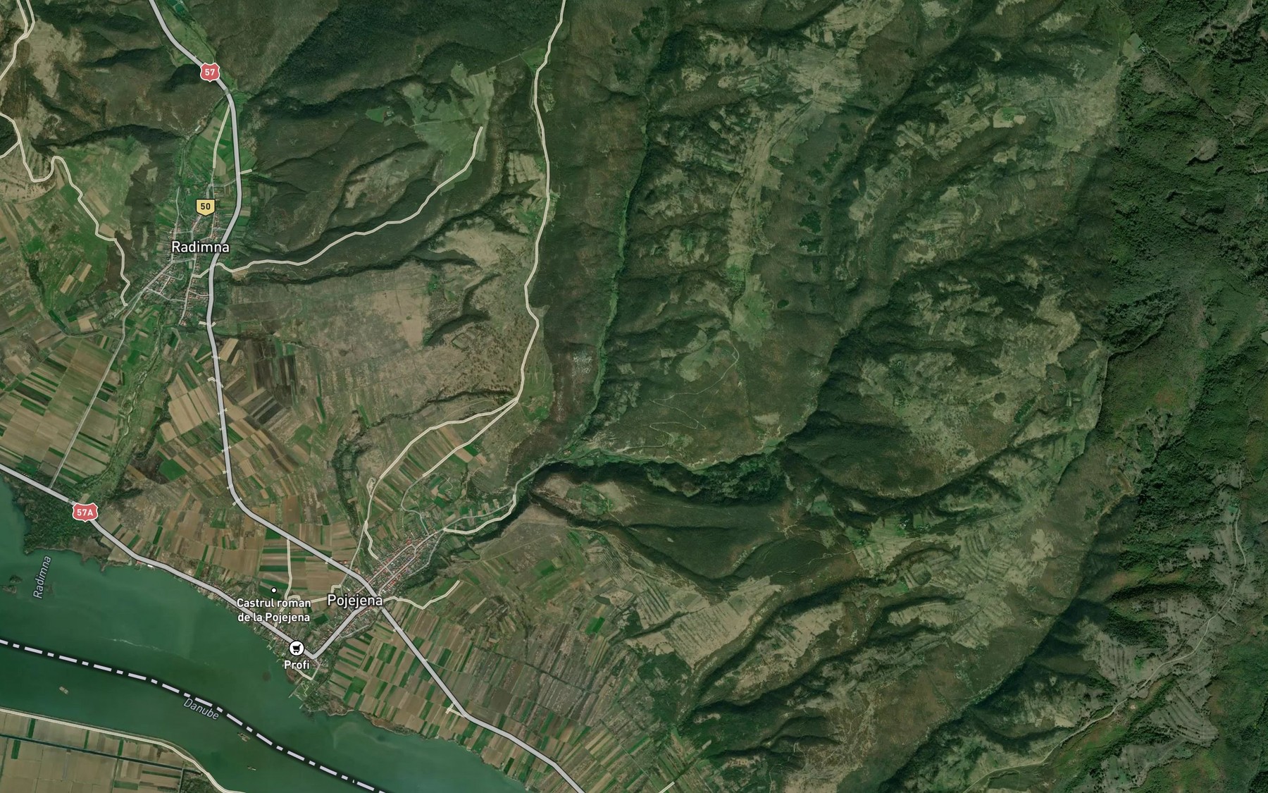Satellite map of the Privalul Valea Macestilor