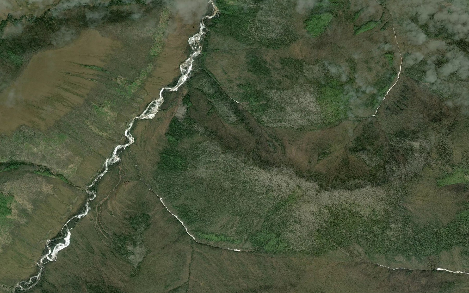 Satellite map of the Grouse Creek
