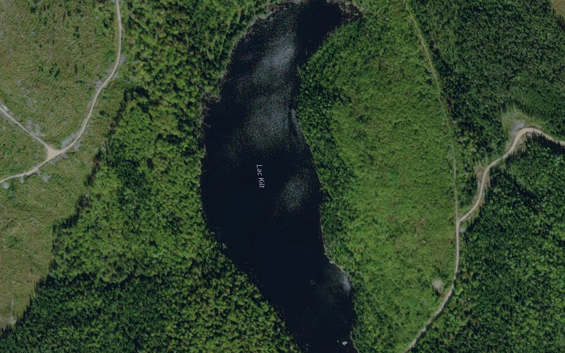 Satellite map of the Lac Kilt