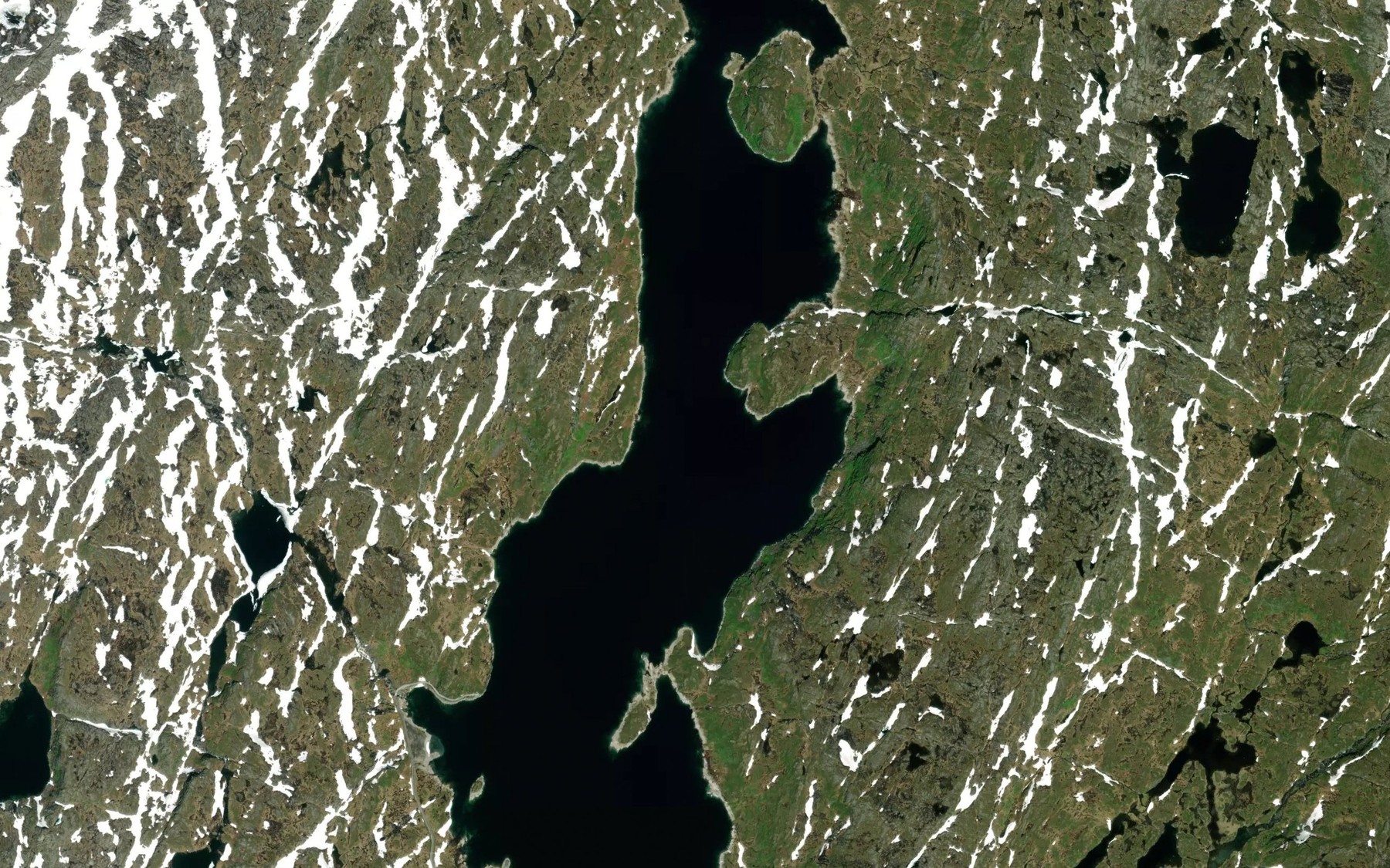 Satellite map of the Nedrevatnet