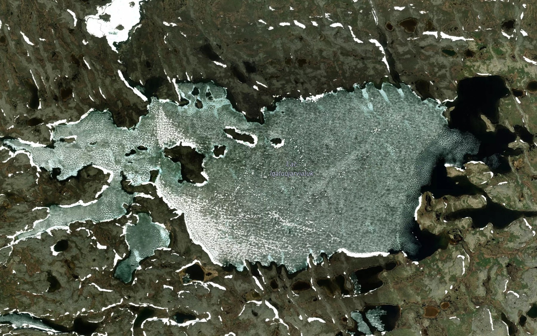 Satellite map of the Lac Iqaluujarvialuk