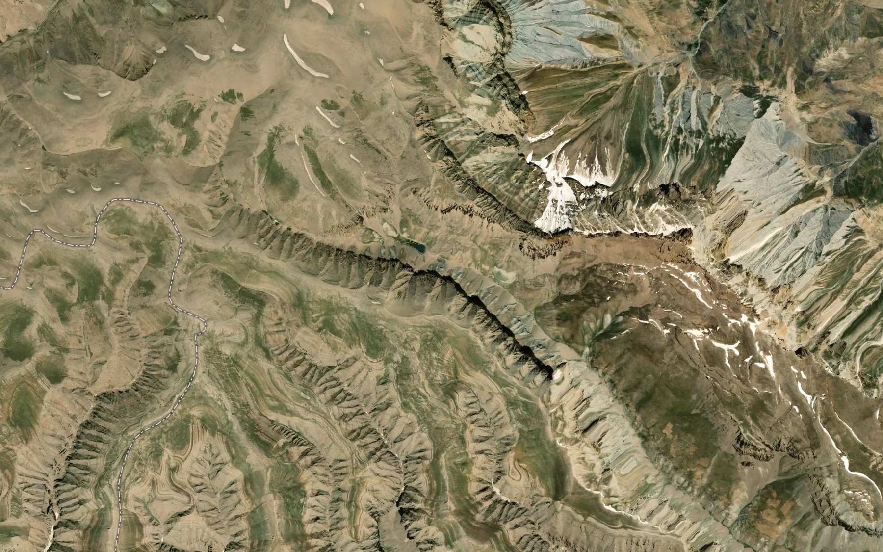 Satellite map of the Jay Sabzak