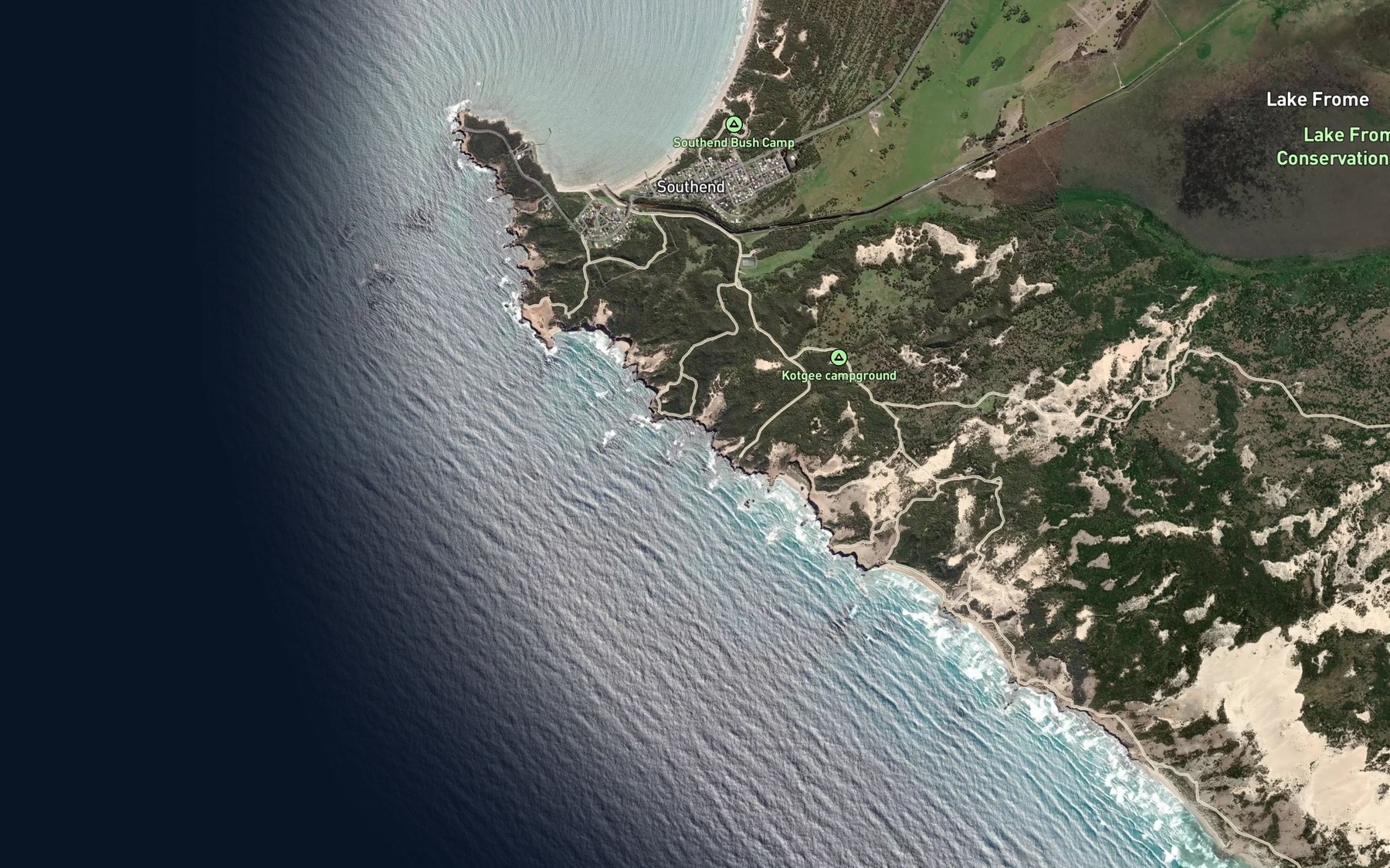 Satellite map of the Abyssinia Bay