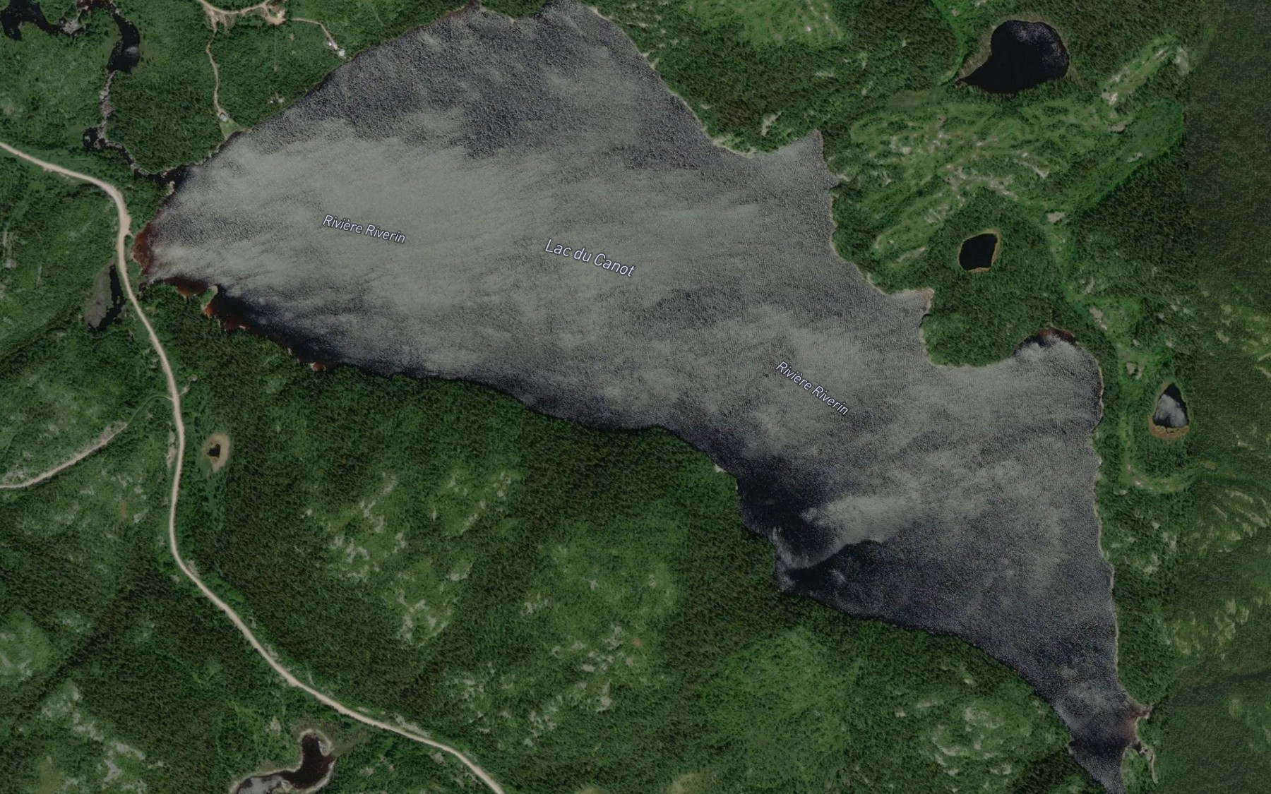 Satellite map of the Lac du Canot