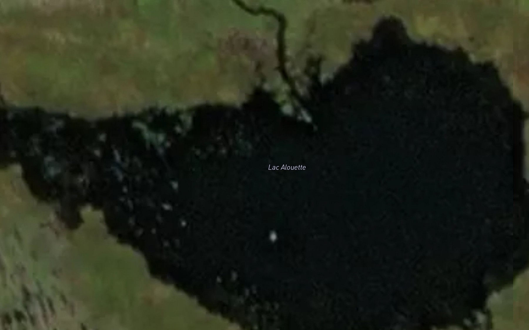 Satellite map of the Lac Alouette