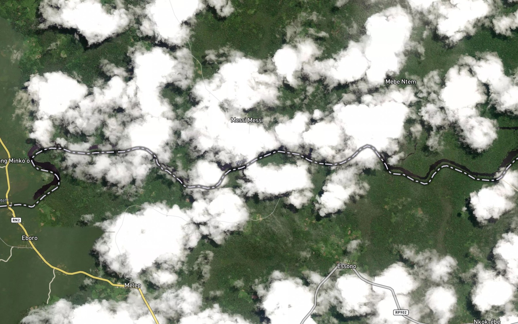 Satellite map of the Minkoukou