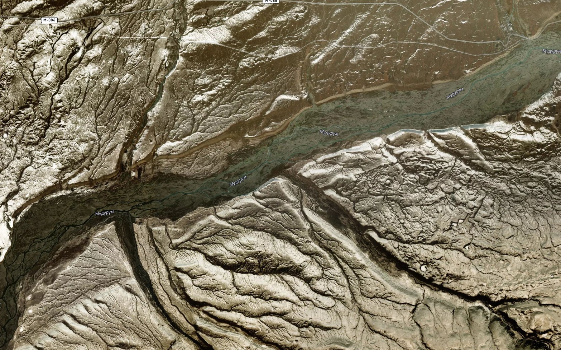 Satellite map of the Maliy Kogart