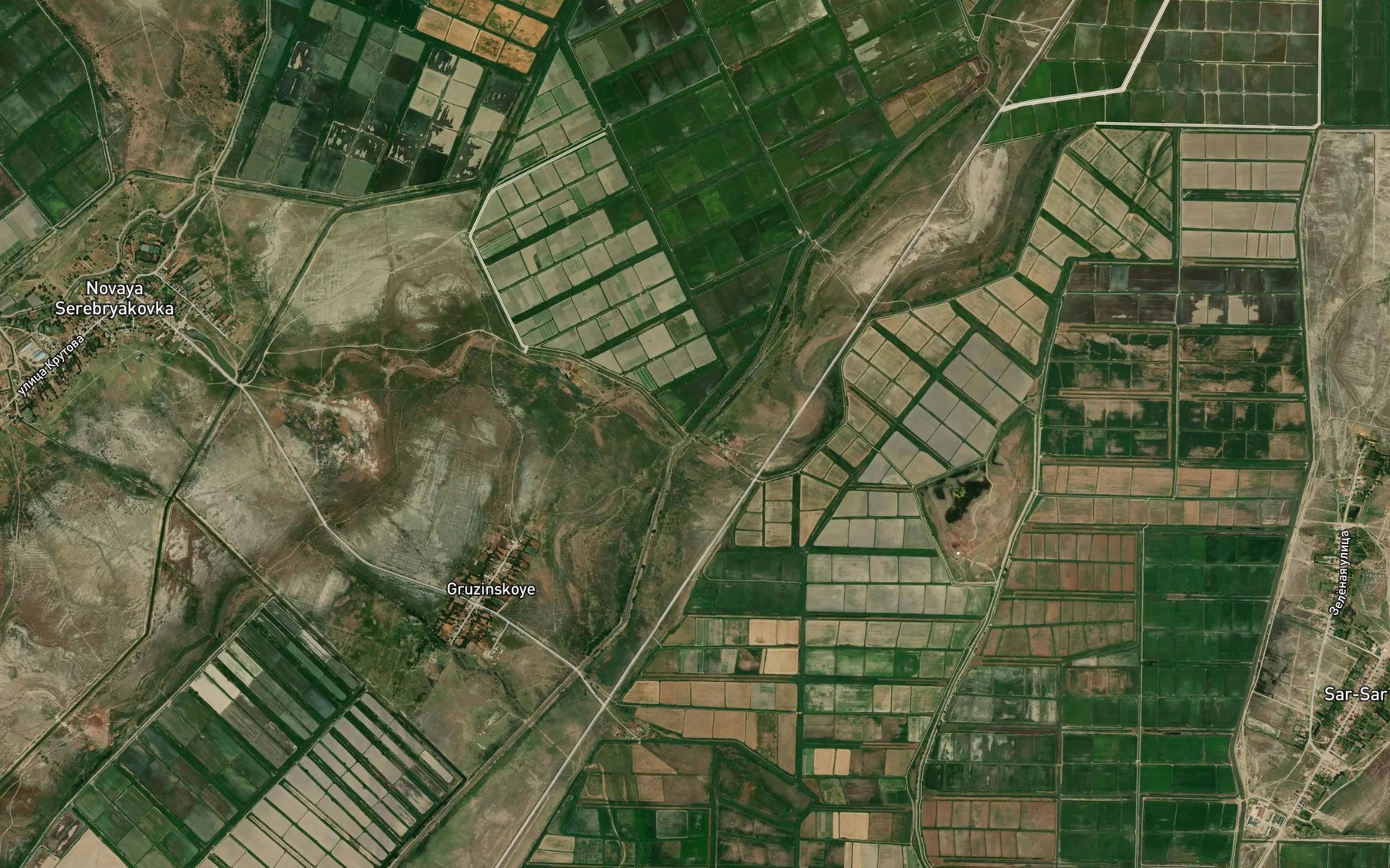 Satellite map of the Oguzerskiy Kanal