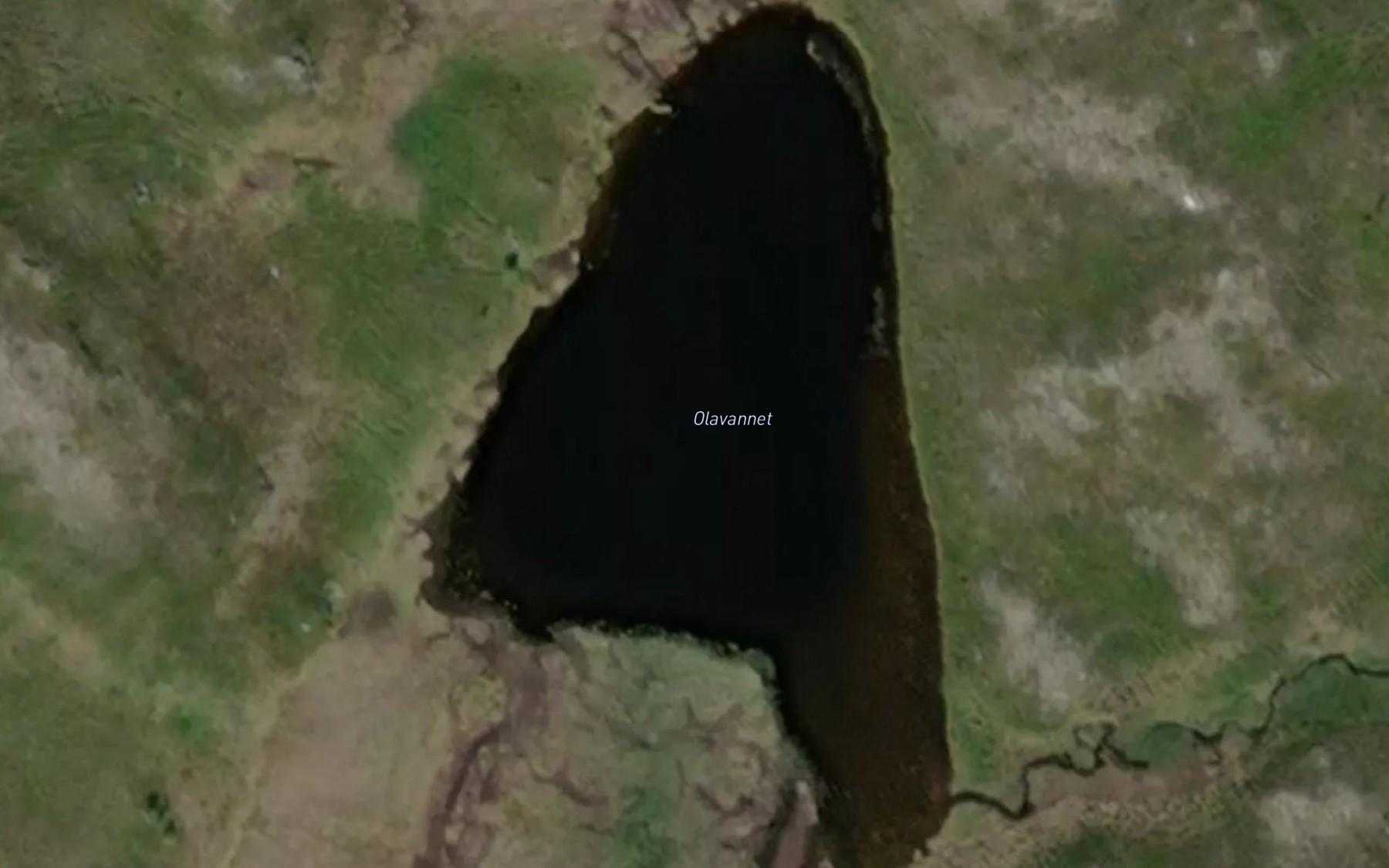 Satellite map of the Olavatnet