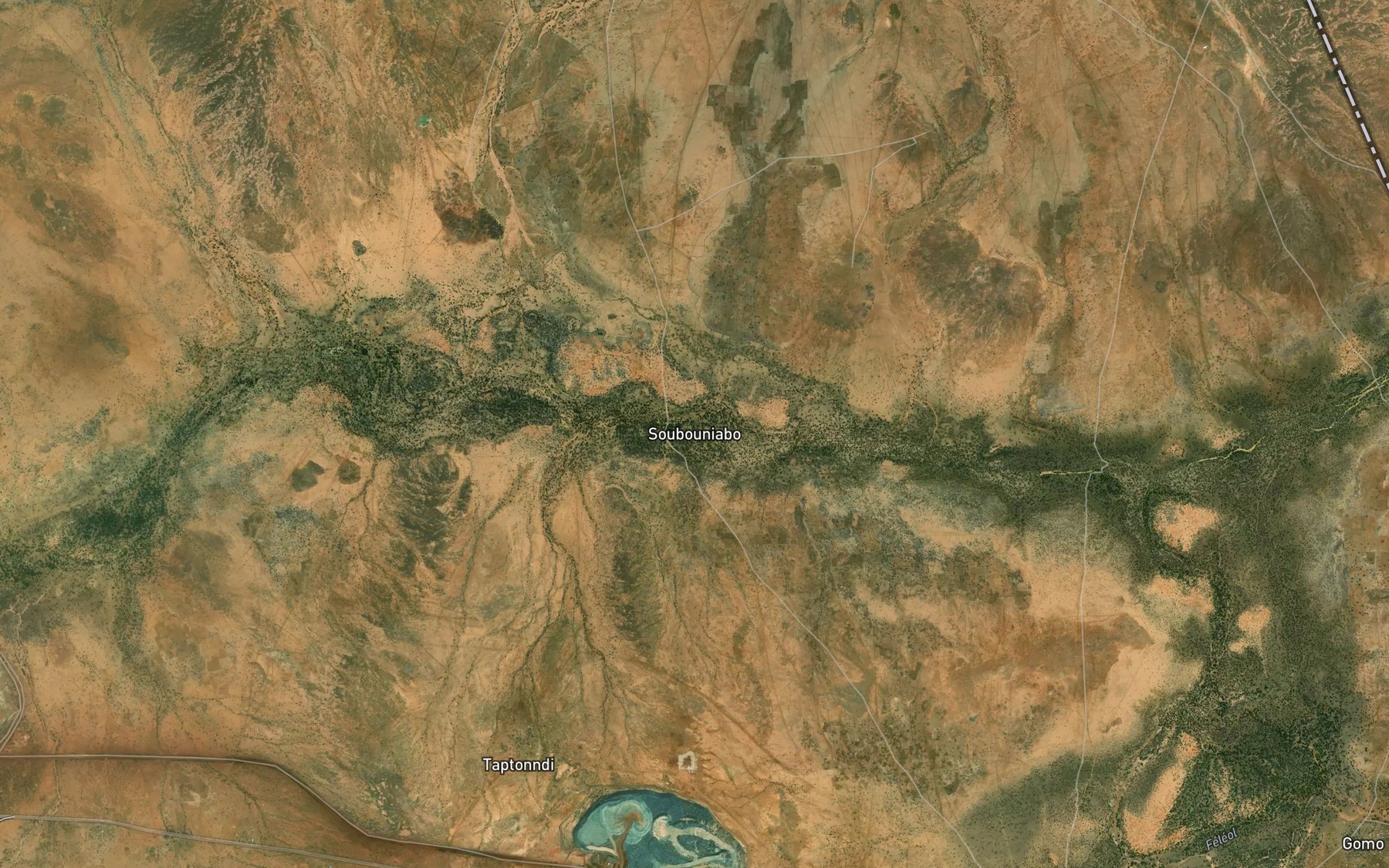 Satellite map of the Soubouniabo