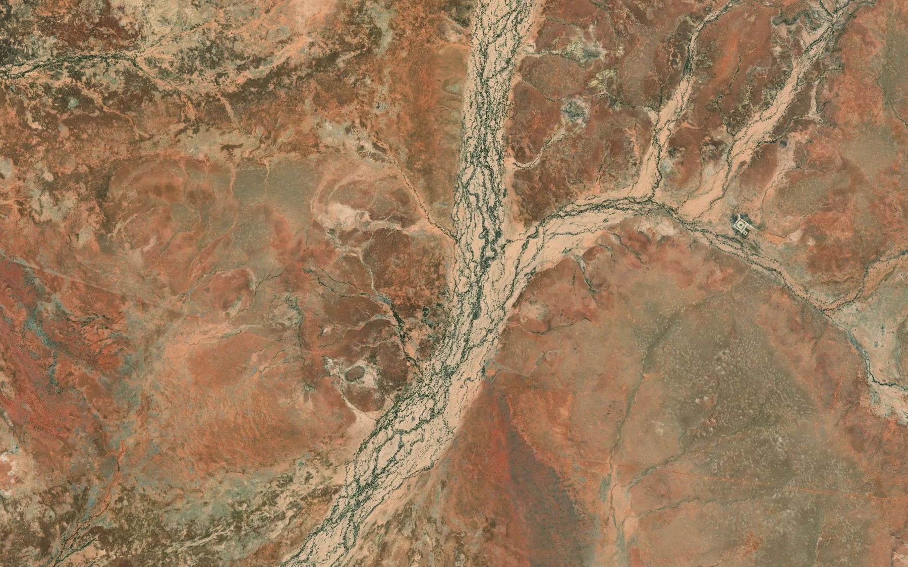 Satellite map of the Bloodwood Creek