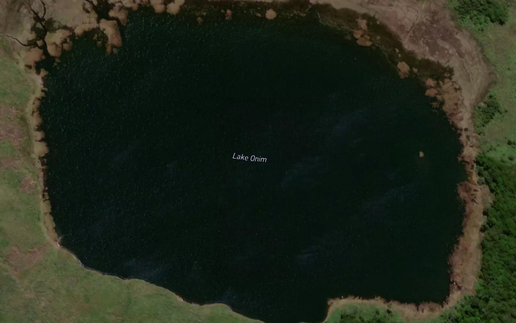 Satellite map of the Lake Onim