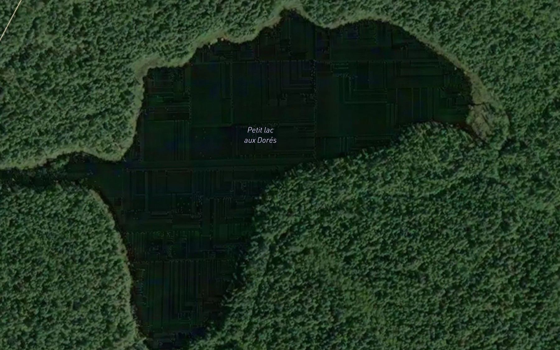 Satellite map of the Petit lac aux Dores