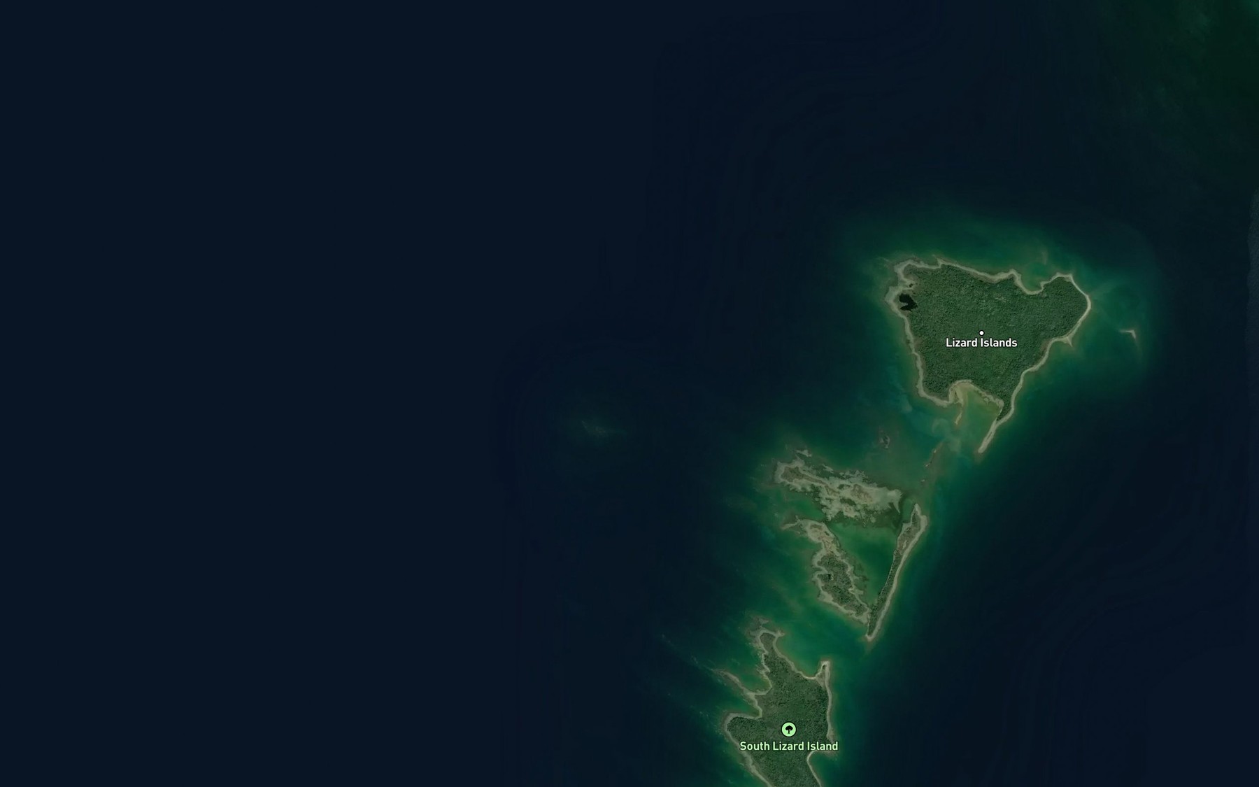 Satellite map of the Barr Reef